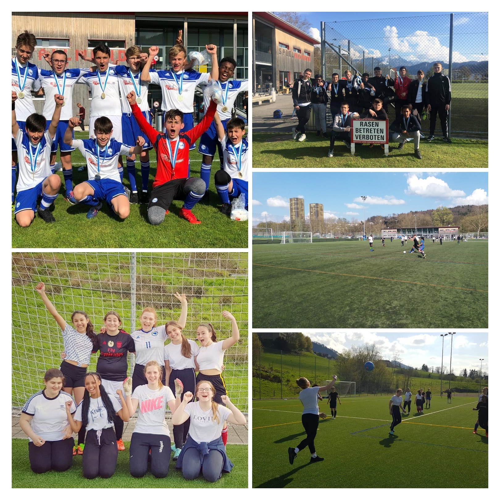 Collage Fussball